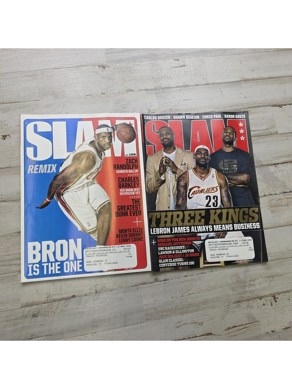 SLAM magazine Lot April 2007 2008 Lebron James Covers Cleveland Cavs